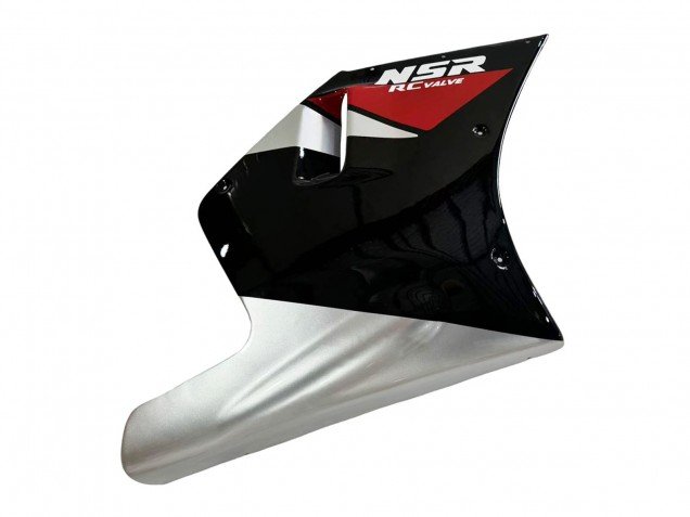 1988-1989 Silver Red Glossy Black Honda NSR250R Motorcycle Fairings