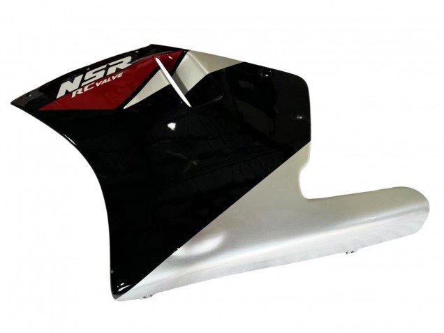 1988-1989 Silver Red Glossy Black Honda NSR250R Motorcycle Fairings