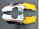 1988-1989 White Yellow Gold Glossy Black Honda NSR250R Motorcycle Fairings