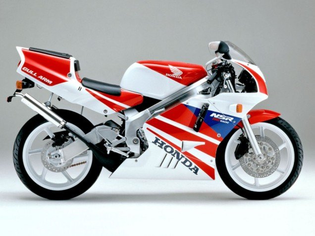 1990-1993 White Red Blue Honda NSR250R Motorcycle Fairings