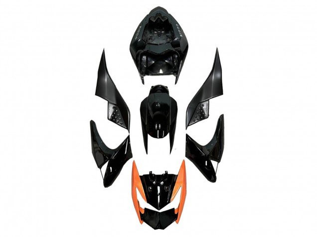 2003-2006 Glossy Black Orange Kawasaki Z1000 Motorcycle Fairings
