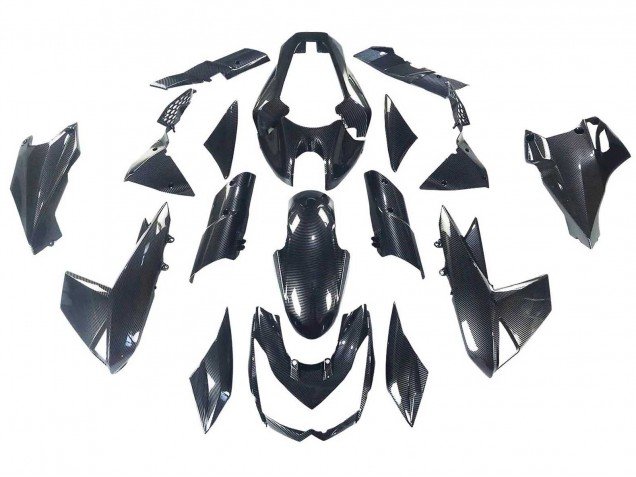 2010-2013 Black Carbon Fiber Kawasaki Z1000 Motorcycle Fairings