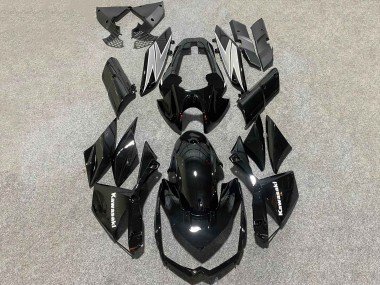 2010-2013 Glossy Black White Kawasaki Z1000 Motorcycle Fairings