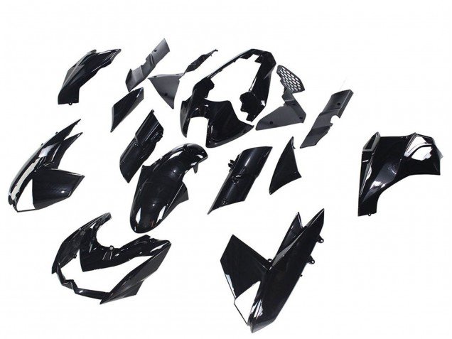 2010-2013 Glossy Black Kawasaki Z1000 Motorcycle Fairings