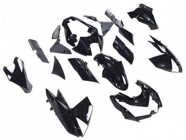 2010-2013 Glossy Black Kawasaki Z1000 Motorcycle Fairings