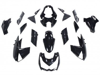 2010-2013 Glossy Black Kawasaki Z1000 Motorcycle Fairings