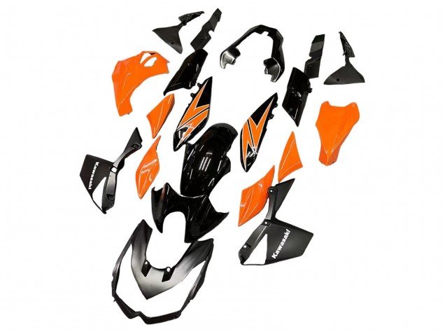 2010-2013 Orange Glossy Black Kawasaki Z1000 Motorcycle Fairings