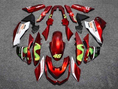 2010-2013 Red White Green Monster 46 Kawasaki Z1000 Motorcycle Fairings