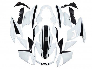 2010-2013 White Black Kawasaki Z1000 Motorcycle Fairings