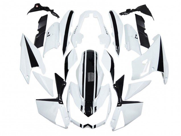 2010-2013 White Black Kawasaki Z1000 Motorcycle Fairings