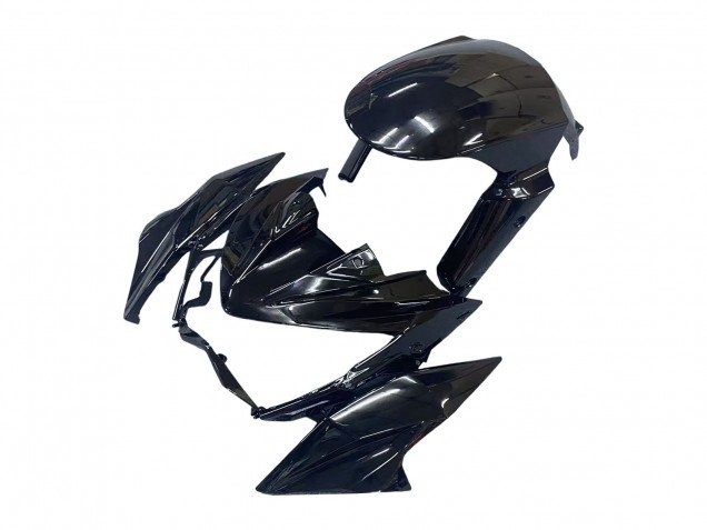 2013-2018 Glossy Black Red Kawasaki Z800 Motorcycle Fairings