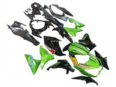 2013-2018 Green Glossy Black Red Yellow Kawasaki Z800 Motorcycle Fairings