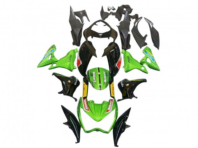 2013-2018 Green Glossy Black Red Yellow Kawasaki Z800 Motorcycle Fairings