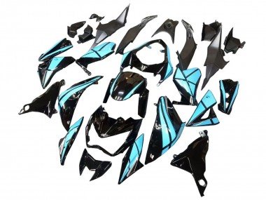 2013-2018 Light Blue Glossy Black Kawasaki Z800 Motorcycle Fairings