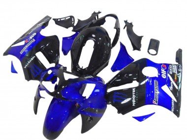 2000-2001 Glossy Black Blue Monster Kawasaki ZX12R Motorcycle Fairings