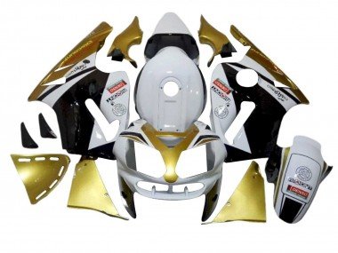 2002-2006 White Gold Black Red Denso Kawasaki ZX12R Motorcycle Fairings