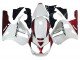 2002-2006 White Red Black Kawasaki ZX12R Motorcycle Fairings