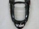 2000-2001 Glossy Black White West Kawasaki ZX9R Motorcycle Fairings