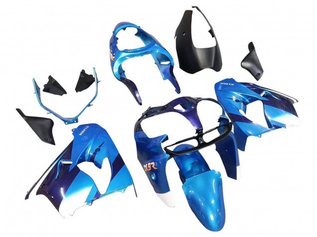 2000-2001 Blue Black Kawasaki ZX9R Motorcycle Fairings