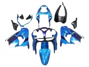 2000-2001 Blue Black Kawasaki ZX9R Motorcycle Fairings