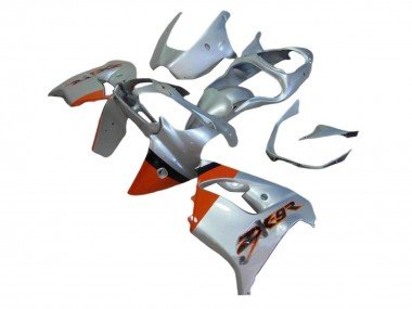 2000-2001 Silver Red Kawasaki ZX9R Motorcycle Fairings