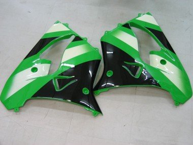 2000-2001 Green Silver Black Kawasaki ZX9R Motorcycle Fairings