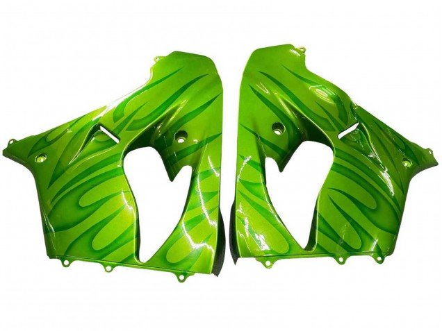 2000-2001 Green Flame Kawasaki ZX9R Motorcycle Fairings