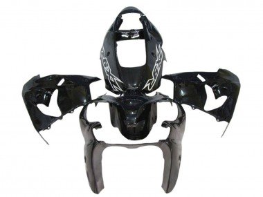 2000-2001 Glossy Black Kawasaki ZX9R Motorcycle Fairings