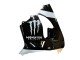 2002-2003 Silver Glossy Black Monster Elf Kawasaki ZX9R Motorcycle Fairings