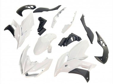 2015-2021 White Matte Black Kawasaki Versys 650 Motorcycle Fairings