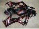 2019-2020 Glossy Black Red Stripe Honda CBR650R Motorcycle Fairings