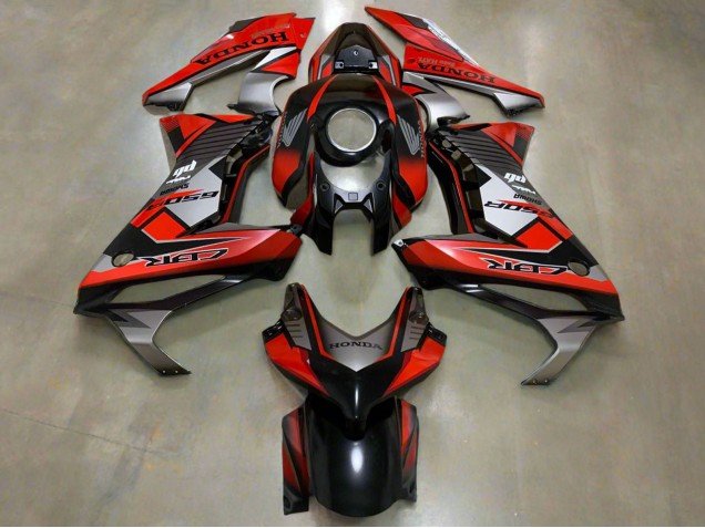 2019-2020 Silver Red Glossy Black Honda CBR650R Motorcycle Fairings