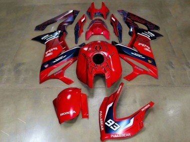 2019-2020 Red White Dark Blue HRC Pull&Bear 93 Honda CBR650R Motorcycle Fairings