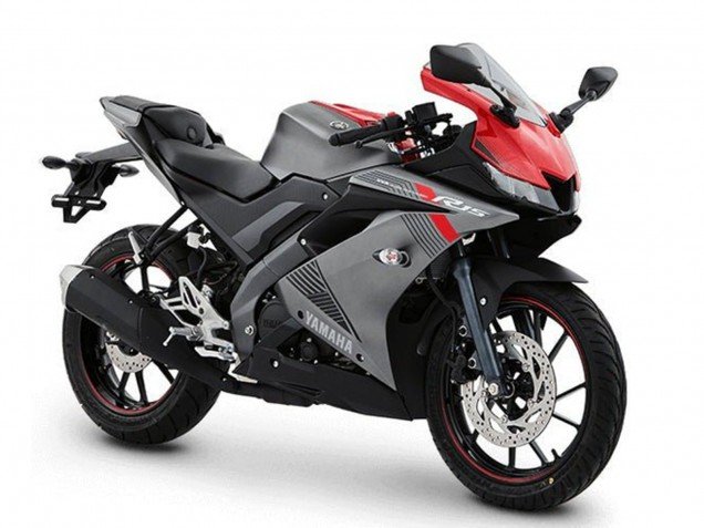 2018-2024 Matte Grey Red Yamaha YZF R15 Motorcycle Fairings
