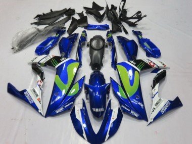 2015-2018 Blue White Black Green Monster Yamaha YZF R3/R25 Motorcycle Fairings