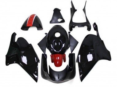 1999-2004 Glossy Black Red Aprilia RS250 Motorcycle Fairings
