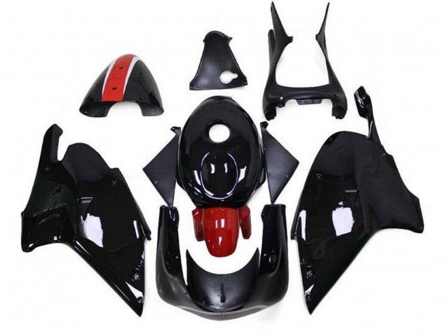 1999-2004 Glossy Black Red Aprilia RS250 Motorcycle Fairings