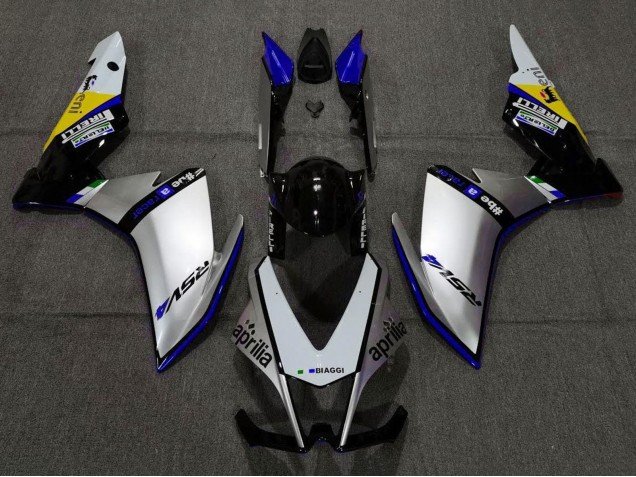 2009-2015 Silver Black Blue Yellow Aprilia RSV4 1000 Motorcycle Fairings