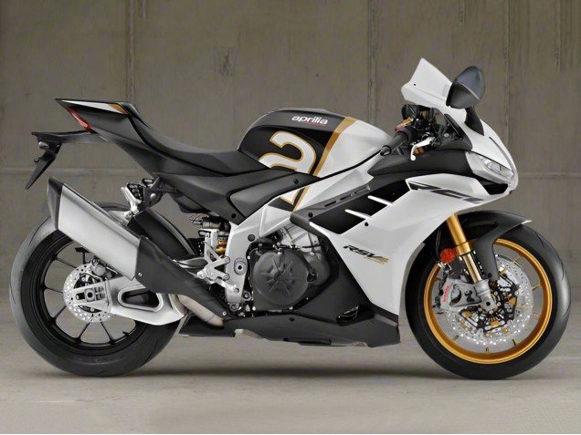 2021-2024 White Black Gold Aprilia RSV4 1100 Motorcycle Fairings