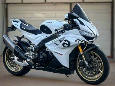 2021-2024 White Black Aprilia RSV4 1100 Motorcycle Fairings
