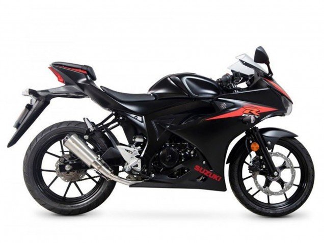 2017-2025 Black Red Stripe Suzuki GSXR125 Motorcycle Fairings