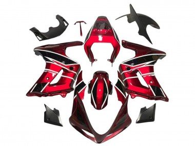 2003-2013 Red Black White Stripe Suzuki SV650 Motorcycle Fairings