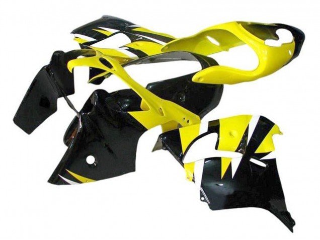 2000-2001 Yellow Black Kawasaki ZX9R Motorcycle Fairings