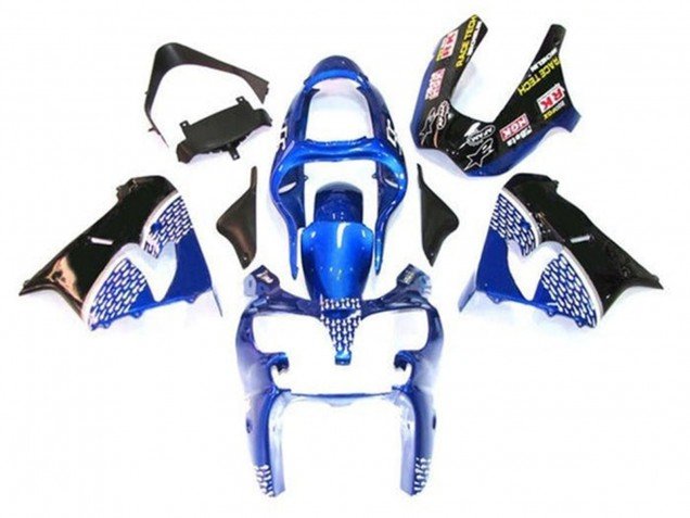 2002-2003 Blue White Black Kawasaki ZX9R Motorcycle Fairing