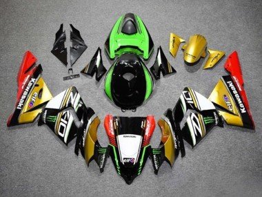 2004-2005 Gold Black Green White Red Kawasaki ZX10R Motorcycle Fairings