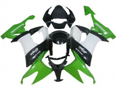 2008-2010 Green White Black Kawasaki ZX10R Motorcycle Fairing