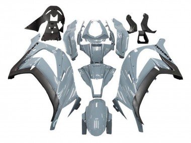 2011-2015 Nardo Grey Matte Black Kawasaki ZX10R Motorcycle Fairings