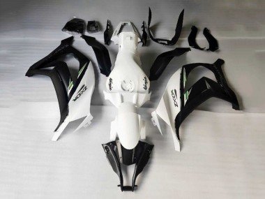 2016-2020 White Black Green Stripe Kawasaki ZX10R Motorcycle Fairings