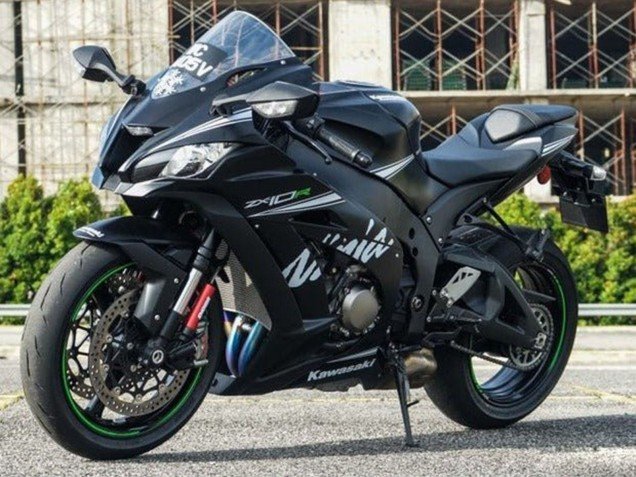 2016-2020 Matte Black White Green Kawasaki ZX10R Motorcycle Fairings