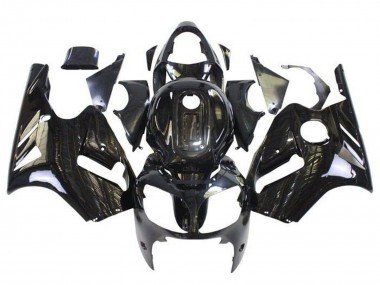 2000-2001 Glossy Black Kawasaki ZX12R Motorcycle Fairing